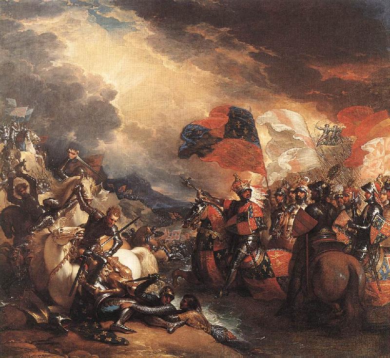 Benjamin West Edward III Crossing the Somme oil painting image